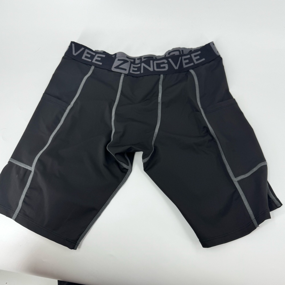 Men's ZengVee Black Performance‎ Compression Shorts